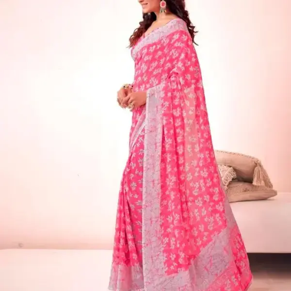  New Arrival Latest Georgette Printed Saree