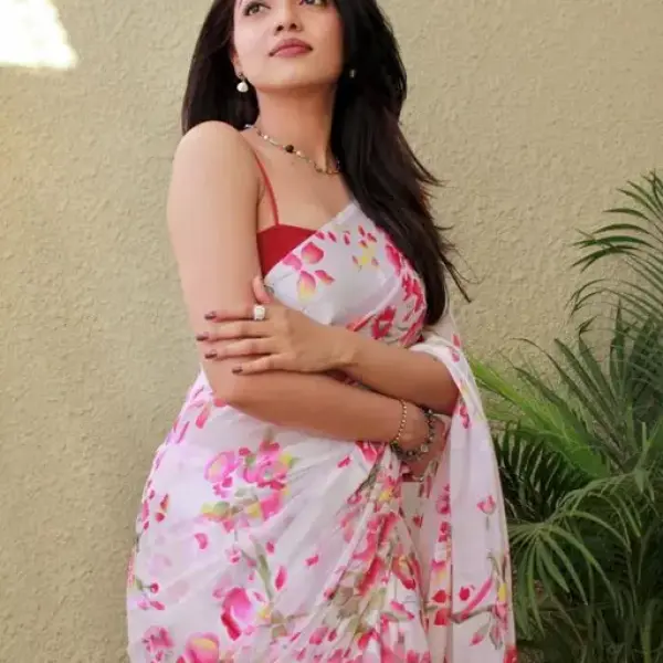 SANJANA SILKS FANCY SATTIN PATTA SAREE