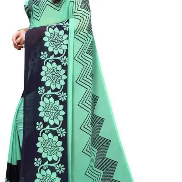  Kanooda Prints Fancy Women's Georgette Printed Saree