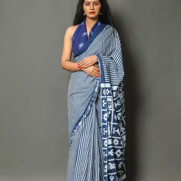 Jaipuri Printed Soft Cotton Saree