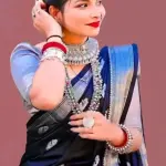 PAITHANI BLACK SILVER