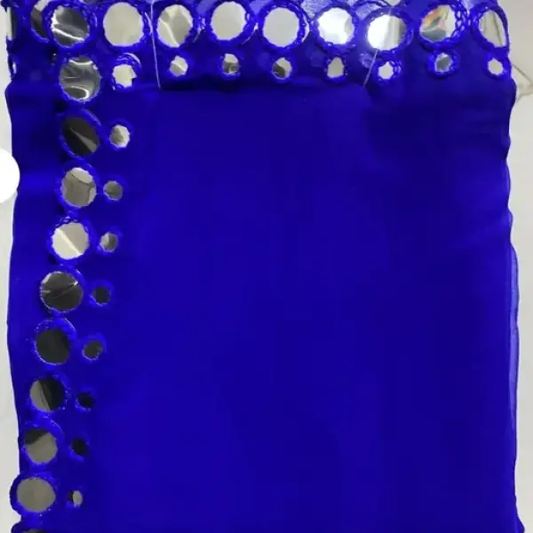 NEW FENCY GEORGETTE CUT WORK SAREE