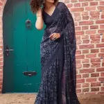  Pack of-2 New Arrival Latest Georgette Printed Saree