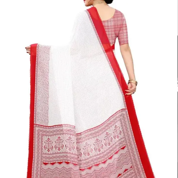  Beautiful! Designer Printed Georgette Saree