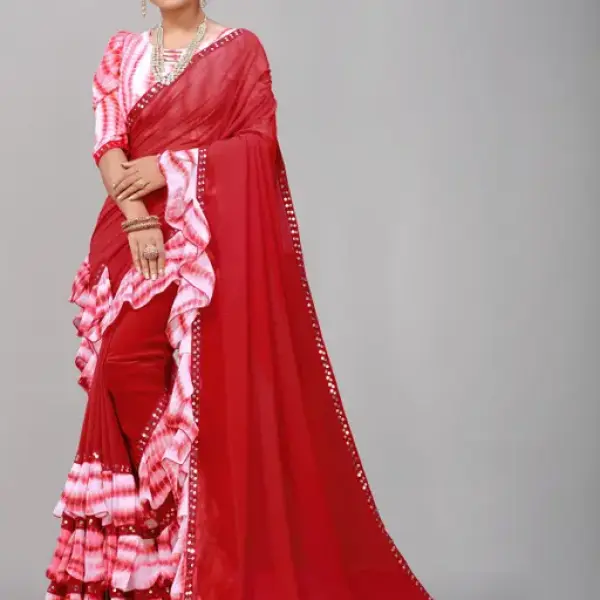 Printed Georgette Saree