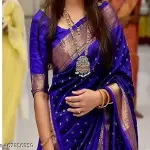  Tradional Partyware Banarasi Silk Saree