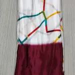Satin silk printed saree