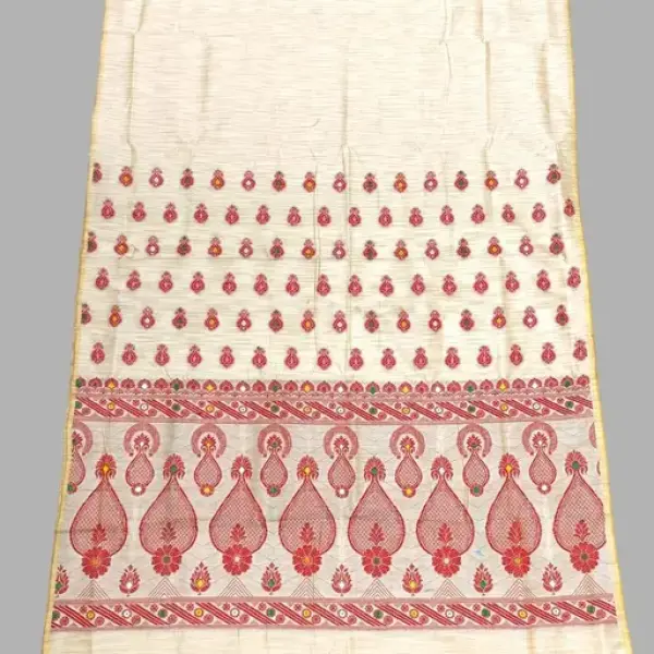  Traditional Assamese Art Muga Silk Fancy Mekhala Handloom Woven