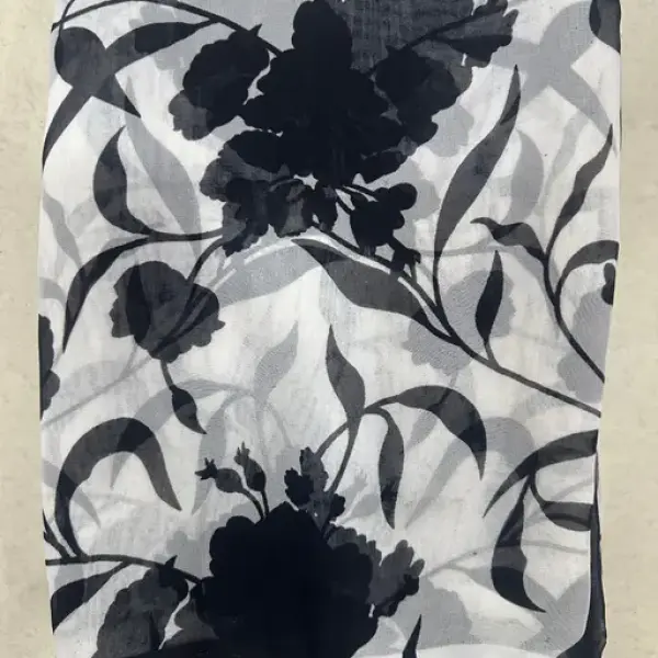  Georgette Printed Saree (With Lace)