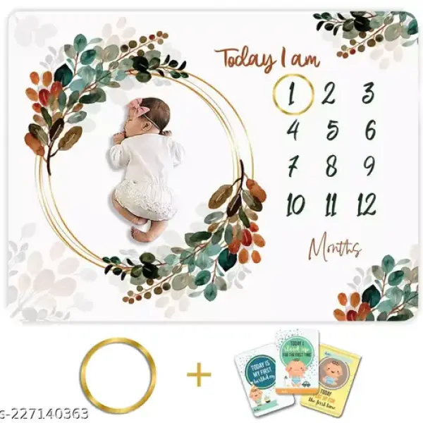 Baby Monthly Milestone Blanket | 1 to 12 Months |