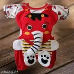 Kids dungaree for baby boy and girl Red