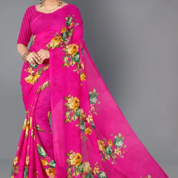  Dhyani Fashion Daily Wear georgette Saree