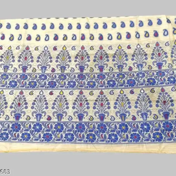  Traditional Assamese Art Muga Silk Fancy Mekhala Handloom Woven