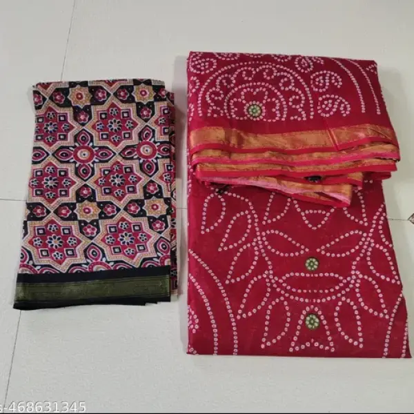  Cotton Patola Saree for Women