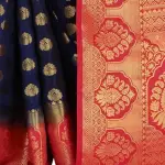 Women's cotton silk multicolour Saree