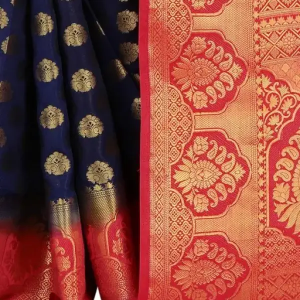 Women's cotton silk multicolour Saree