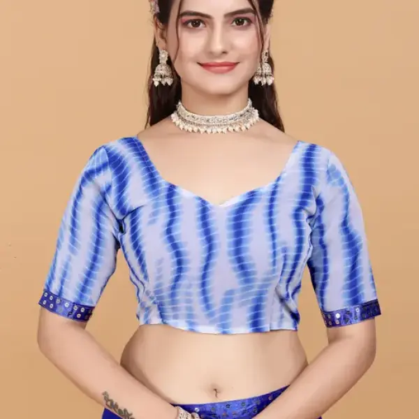 Women's ruffle saree