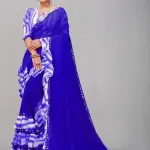 Printed Georgette Saree