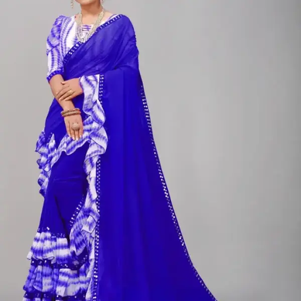 Printed Georgette Saree