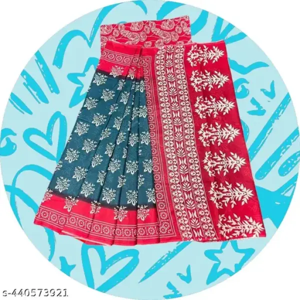  ETHNIC PURE COTTON MULMUL SAREE